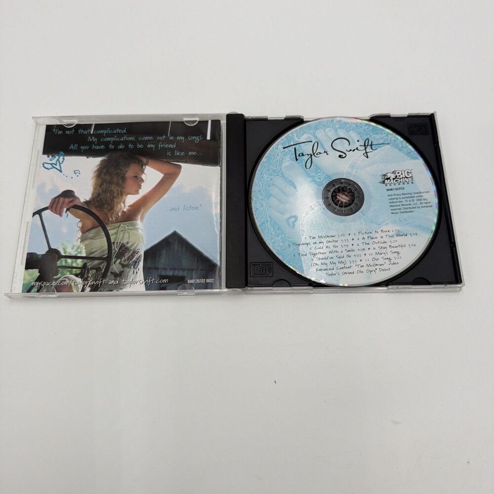 Taylor Swift: Debut Self Titled (CD, 2006) Original Uncensored Lyrics RARE - Picture 3 of 4